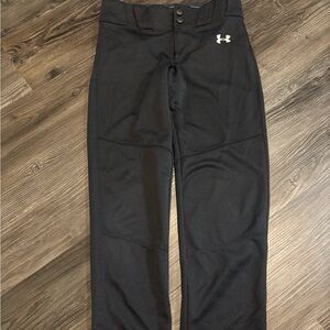 Under Armour Black Baseball Pants YM